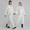 Garnitury narciarskie sport snowsuit z kapturem mężczyzn snowboardowy garnitur wodoodporny kobiety narciarstwo górskie pochodzenie man ogólny 221130