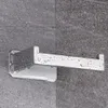 Toalettpappersh￥llare rostfritt st￥l rullar sj￤lvlim i badrum v￤vnad svart finish enkel installation ingen skruv 221201
