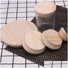 Other Kitchen Storage Organization Wooden Kitchen Storage Mason Jar Lids 8 Sizes Environmental Reusable Wood Bottles Caps With Sil Dhact