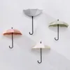 Creative Umbrella Shape Hook Colorful Key Hanger Holder Home Bedroom Wall Decoration Accessories Load Gancho En Forma De Paraguas