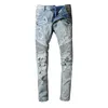 Amirr Designer Mens Jeans Distripped SkinnyJean Fashion Mens JeanSlim Motorcycle Dausal Men Denim Pants