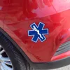 Car autocollant en métal modifié Star de vie Blue Emergency Ambulance Badge Côté Côté Fender Trunk Decoration Accessoires