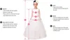 Girl Dresses Flower Ivory First Communion Dress per piccola principessa per bambini.