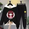 Clothing Sets Girl Casual 2Pcs Spring Autumn Toddler Girls Cartoon Hooded Coat T shirt Pants Students Tracksuit Boutique Clothes 221130