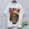 T-shirt da uomo oversize Rodman T-shirt da uomo Donna T-shirt di migliore qualità Stampa cartoon Streetwear Summer Style Top Tees T221130