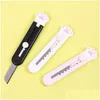 Faca de utilidade Mohamm 1pc Art Cutter Utility Knife Supplies DIY Tools School Creative Stationery School 62 H1 Drop Delivery Office B Dhir0