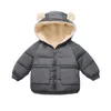 Manteau en duvet enfants veste d'hiver garçon s Giirl s capuche s pour 2 3 4 5 6 7 ans enfants Costumes de Noël Zipper Outwear 221130