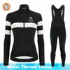Cykeltröja sätter Salexo Winter Bicycle Clothing Women Thermal Fleece Set Sport Bike MTB Riding Bib Pants Warm 221201