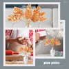 Dekorative Blumen, 4 Stück, weihnachtlich, lebensechte Tannenzapfen, Stöcke, DIY-Kranzherstellungsmaterialien