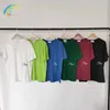 T-shirts voor heren zware stof beste kwaliteit klassieke borduurwerk T-shirt Men vrouwen 1 1 oversized t-shirt groen blauwe top inside tag T221130