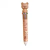 Bear Cartoon Silikon 10 kolorów Chunky Ballpoint Pen Pen School Office Dres Prezent Prezent Papelaria Escolar GC1842