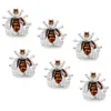 Botões de punho HAWSON Crystal Bee Conjunto de botões de punho e tachas para homem smoking de luxo para festa Abelha abotoaduras com caixa masculina 221130