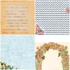 Confezione regalo Kit di scrapbooking fai-da-te 6 pollici Designer Wedding Love For Ever Collezione di carta fantasia 24 fogli di carta di sfondo Carta artigianale