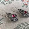 Boucles d'oreilles cerceau Vintage mode exagérée boucle d'oreille bohème feuilles creuses fleur grands pendentifs goutte bijoux pour femmes cadeau