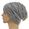 Automne Hiver Adulte Salouchy Bamans chapeau tricoté Femmes Men Double couche Skullies Caps Chapeaux pour filles