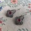 Boucles d'oreilles cerceau Vintage mode exagérée boucle d'oreille bohème feuilles creuses fleur grands pendentifs goutte bijoux pour femmes cadeau