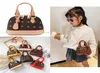 Little Girl Fashion Handbags PU Chain Shoulder Package Exquisite Practical Classic Print Style Bags Holiday Gift8735683