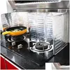 Other Kitchen Dining Bar Kitchen Frying Pan Oil Splash Protection Sn Er Gas Stove Anti Splatter Shield Guard Divider Baffle Cooki Dhwqb