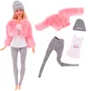 Accessori per bambole Set da 4 pezzi Cappotto con gilet in pelliccia Abito casual per abiti da 11 8 pollici Giacca in peluche Regalo per bambini celebrità 221130