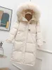 Dames down parkas winter jassen vrouwen bont kraag brood kleding luxe mode trend jassen vrouw haped warme dikke lange dames 221201