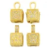 Colares pendentes Ocesrio Copper Gold Batlock Heart Pingents for and Brincings Zircon Supplies Jóias por atacado PDTA438