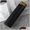 Water Bottles Stainless Steel Vacuum Flask Water Bottle Wood Grain Lid Drinking Utensils Kettle 4850 Q2 Drop Delivery Home Garden Ki Dhk4G