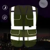 Industriële reflecterende veiligheidsvest Veiligheidsvest Hoge zichtbaarheid Multi -zakken Reflecterend vest voor mannen ANSI/ISEA -normen