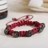 Armbandskedja Fashion CZ Zircon Skeleton Beads S Bangles 7 Color Luxury Handmade Hippie Boho flätad Homme