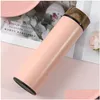 Water Bottles Stainless Steel Vacuum Flask Water Bottle Wood Grain Lid Drinking Utensils Kettle 4850 Q2 Drop Delivery Home Garden Ki Dhk4G