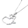 Pendant Necklaces Stainless Steel Guatemala Map Necklace Trendy Of Heart Charm Jewelry