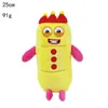 Tecknad nummerblock Plush Doll Toy Education Number Blocks fyllda baby födelsedagsfestgåvor