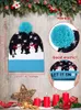 قبعة عيد الميلاد الحزبية مع LED LID LIDAY CHERSSION SWEET SWEET TREMENTER BEANIE XMAS HAT للبالغين ديكور عيد الميلاد للعام 221201