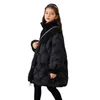 Down Coat HITOMAGIC Kids For Girls Winter Clothing Snowsuit Children Warm Black With Long Sleeve Clothes 221130