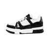 2022 Designer Kid Sneaker Virgil Trainer Повседневная детская обувь Кожа теленка Abloh Белый Зеленый Красный Синий Письмо Накладки Платформа Низкие детские кроссовки EUR 28-35