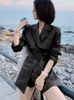 Women's Jackets PU Leather For Women Ladies' Coats Black Outwear Chaquetas Casaco Casual Belted Coat And