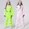 Skiing Suits Kids Snowsuits Winter Ski Jumpsuit Waterproof Baby Girl Snowsuit Outdoor Sport Children Snowboard Set Snow Wear 221130