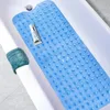 Tapis de bain 40x100cm baignoire PVC grande baignoire douche de sécurité antidérapant avec ventouses sol 221130