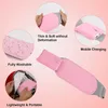 Bärbar smal utrustning Tvättbar menstruationskolika massageapparat Kolik Period Smärtlindring Värmekudde för kramper Magvärmare 221201