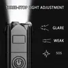 USB充電式懐中電灯強い光トーチズームハイライト戦術的な屋外ポータブル照明LEDキャンプライト