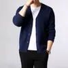 Męskie swetry marka mody SWEATER MĘŻCZYZNA CARDIGAN GRYCH SZKOLNE SKUKATORY KNITWEAR WYMIANA Zima Koreańska Style Casual Cailing Mężczyzna 221130
