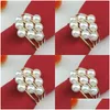 Napkin Rings Pearl -servetten Ring Home Meubels Model Huizen Decoratie Decoratie Napkinner Houders Gold Sliver Kleurringen Verkopen 3 6 km Dhgarden Dhigd