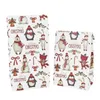 Present Wrap 10st Kraft Paper Candy Cookie Bag Santa Claus Snowman Christmas Gift Packing Väskor Xmas Navidad Year Party Decor Supplies 221201