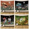 Tapisserier Psychedelic Mushroom Tapestry Snails Plant Moon Stars lämnar Dreamy Bohemian Wall Hang vardagsrum Dorm Heminredning 221201