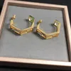 Luxury Diamond Earring Designer Bijoux Gold Letter Studs de mode Femmes Charming Crystal Love Orees Boucles Mens F Cadeaux 925 Silver Wit2034484