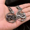 Eternal Snake Ulopoulos Ouroboros Tail Snake Retro Pendant Titanium Steel Necklace Male Fashion Cool Personality Hip Hop Jewelry