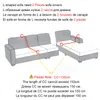 Stoelbedekkingen Elastische bank voor woonkamer Slipcovers Stretch Couch Cover Protector 1/2/3/4 zeur