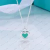 Designer Sterling Silver Heart Bracelet OT Charp Colar Set Shape de luxo Fashion Fashion Classic Women Jewelry Gift Wi256M