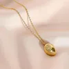 Charcker Natural Freshwater Pearl Colar W/ Brass Chain 18K Gold preenchido para mulheres Jóias de casamento para festas 2022 Venda