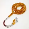 Bracciale a catena Tasbih Ambra Colore Resina Perline di preghiera musulmana Regalo di lusso Eid Ramadan Rosario islamico Misbaha turco