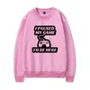 Men's Hoodies I Paused My Game To Be Here Sweatshirt O-Neck Tracksuit Women/Men Outwear Hip Hop Harajuku Streetwear Video Gamer Funny